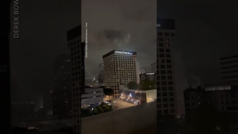 Flurry of late-night fireworks disrupts downtown Los Angeles residents #Shorts