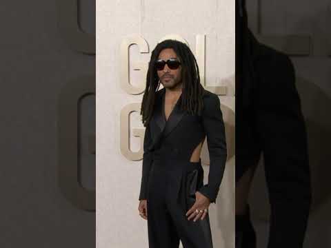 Kenny Kravitz arrives for the Golden Globes