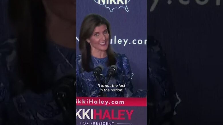 Nikki Haley reacts after loss in New Hampshire, vows to keep fighting #Shorts