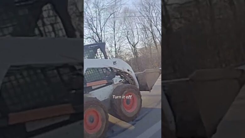 Ohio man uses Bobcat tractor to evade police before being caught #Shorts