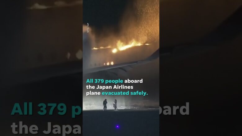 Plane engulfs in flames after deadly collision on airport runway #Shorts