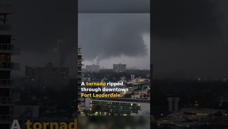 Tornado touches down in downtown Fort Lauderdale; no one injured #shorts