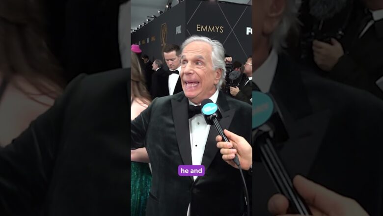 Watch Henry Winkler surprise Kieran Culkin on the Emmys red carpet #Shorts