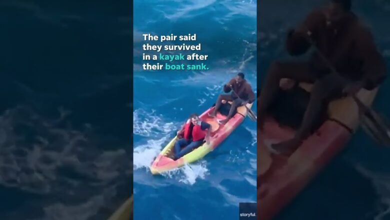 Carnival cruise ship rescues men stranded in kayak off Mexico coast #Shorts