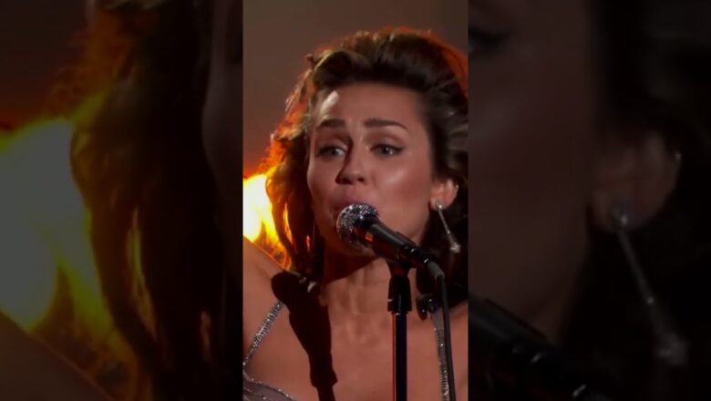 Miley Cyrus Performs ‘Flowers’ at the Grammys