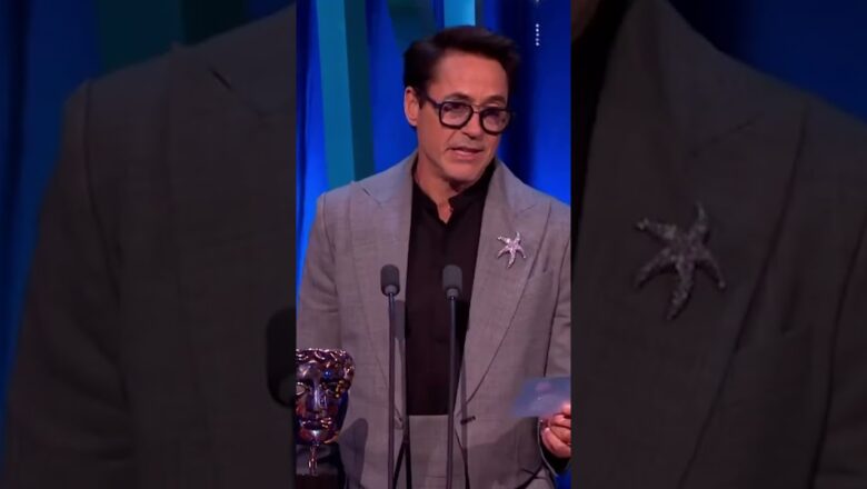 Robert Downy Jr. Pokes Fun at Himself During BAFTAs Speech #shorts