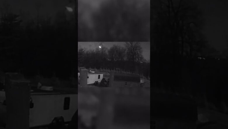 Security camera captures meteor fireball shoot through the sky near Washington, D.C. #Shorts