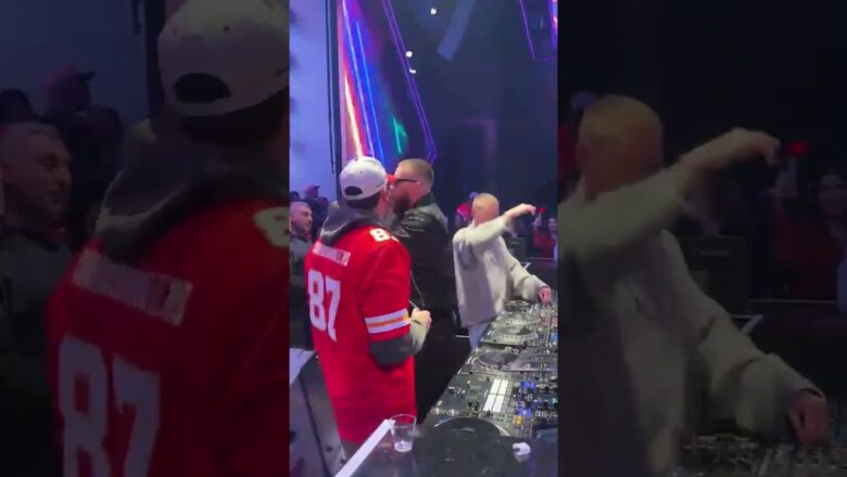 Travis and Jason Kelce REACT To Super Bowl Afterparty #shorts