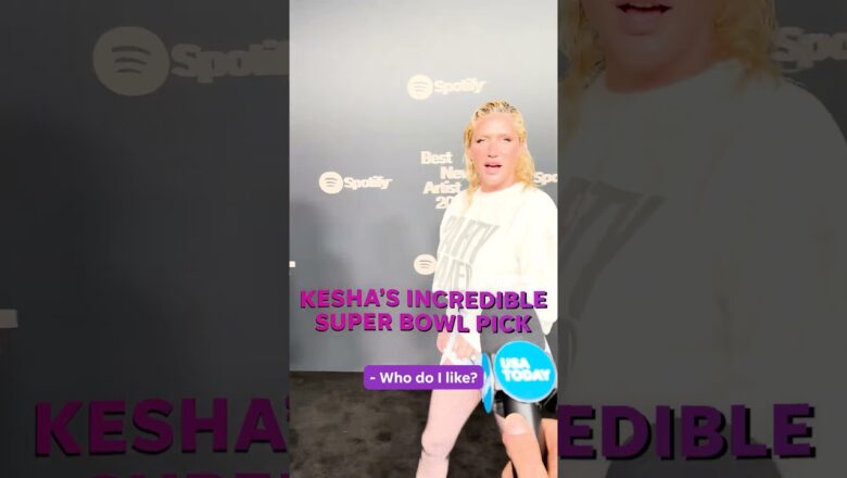 Who does Kesha like for the Super Bowl? Watch her hilarious response #Shorts