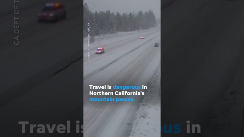 Blizzard slams parts of West Coast, creating ‘life-threatening’ conditions #Shorts