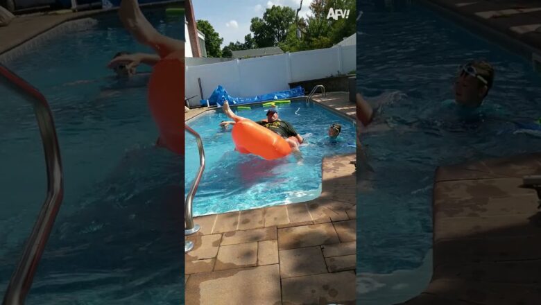 Failure to launch ?  #shorts #fail #funny #pool #inflatable