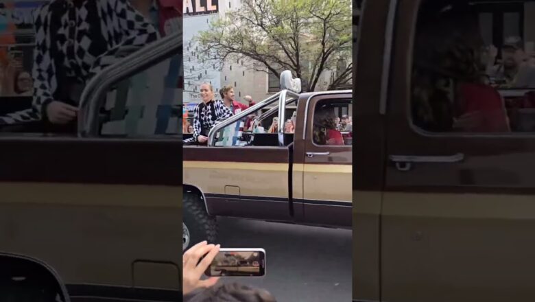 Ryan Gosling NEARLY FALLS Out Of Truck at SXSW