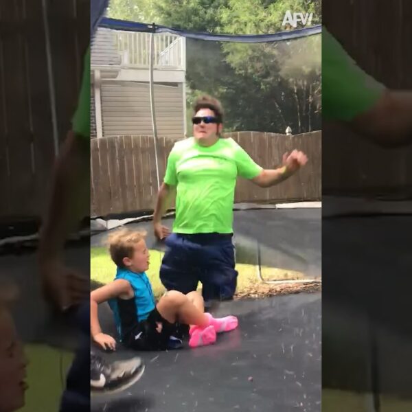Time for a new trampoline 😂 #shorts #fail #funny #joke #trampoline