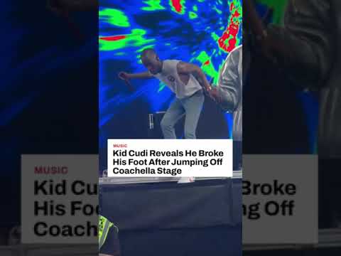 Kid Cudi Admits He BROKE His Foot During Coachella Stage Jump