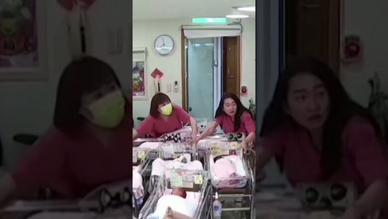 Taiwan earthquake: Maternity staff rush to secure babies #Shorts