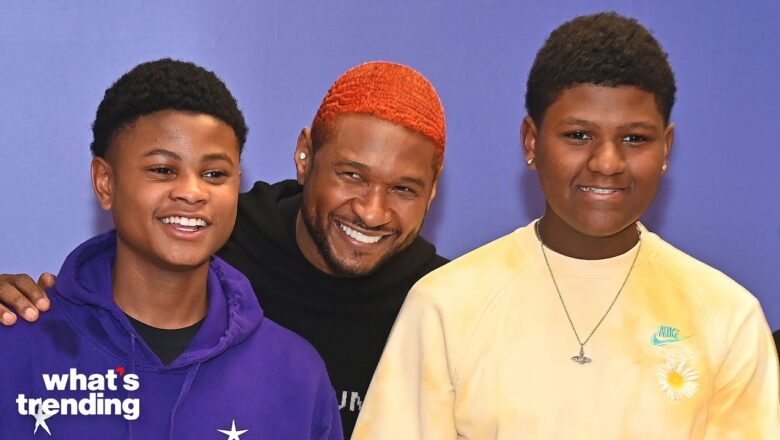 Usher’s Son Steals Dad’s Phone to Message PinkPanthress
