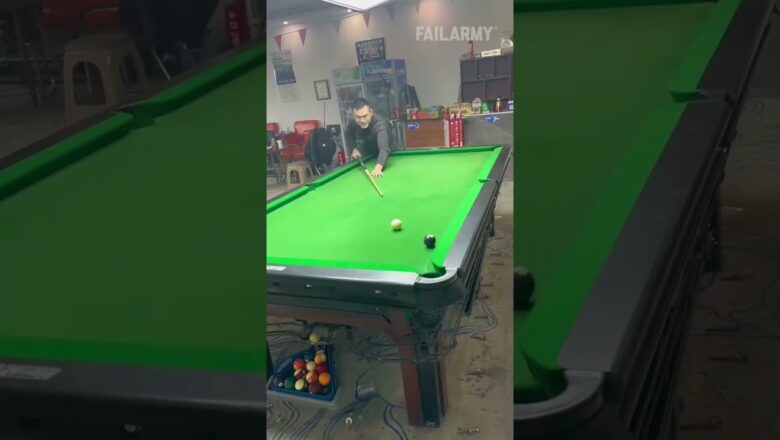 dude rage quits the pool table