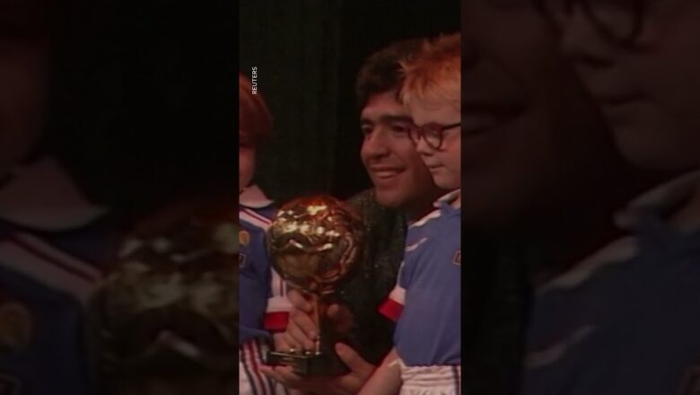 Golden Ball trophy awarded to Diego Maradona to be auctioned #Shorts