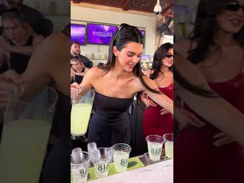 Kendall And Kylie Kardashian SERVE Drinks in Vegas
