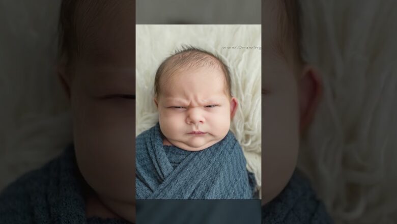 Ohio newborn’s grumpy photoshoot goes viral #Shorts