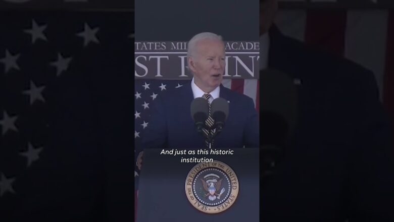 President Biden speaks to ‘Guardians of American democracy’ at West Point commencement #Shorts