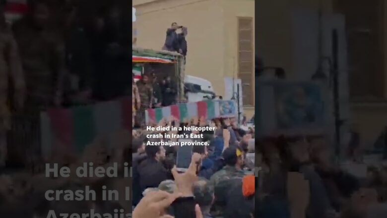 Thousands line Iran city street to mourn President Ebrahim Raisi #Shorts