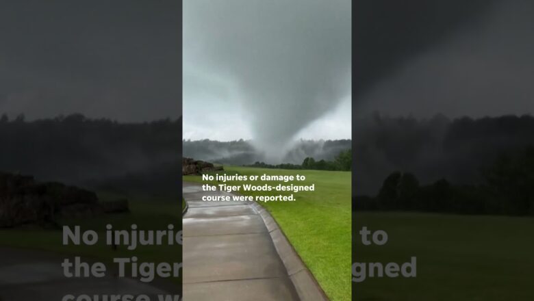 Tornado touches down on Tiger Woods-designed golf course #Shorts