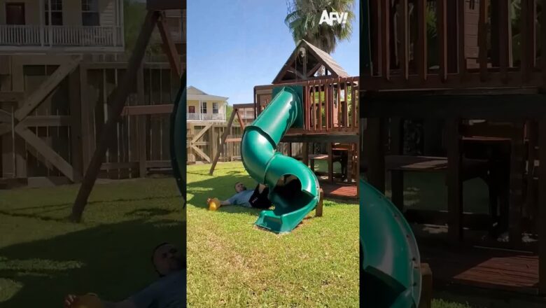 Best day ever! 🛝 😂 #shorts  #slide #fail #funny