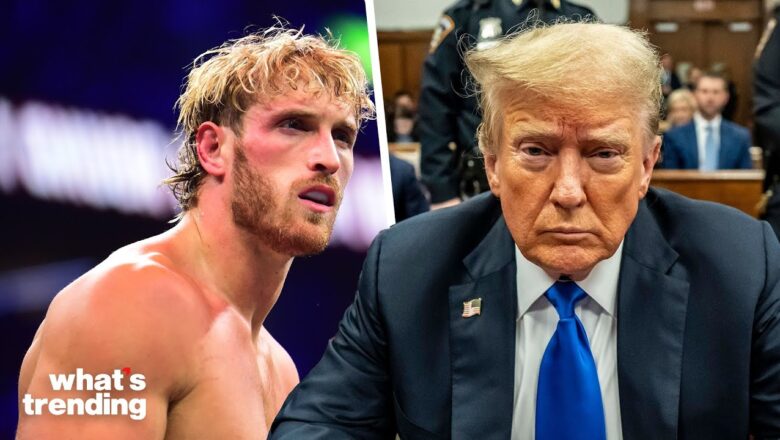 Donald Trump Gifts Logan Paul T-Shirt with His MUGSHOT