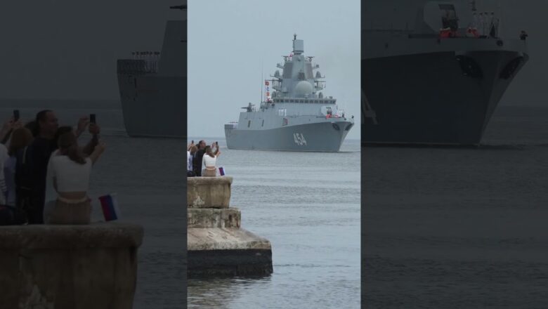 Russian naval ships arrive in Cuba during exercises; US says no threat #Shorts