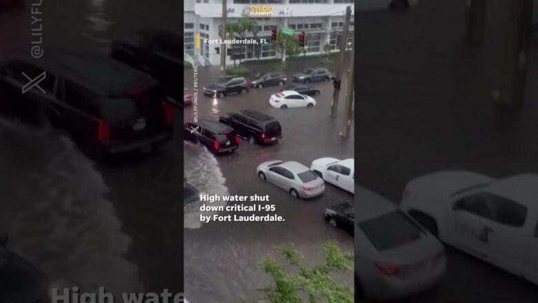 South Florida battered by heavy rain, flooding #Shorts