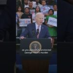 Watch: Biden attacks Trump for controversial past on race #Shorts