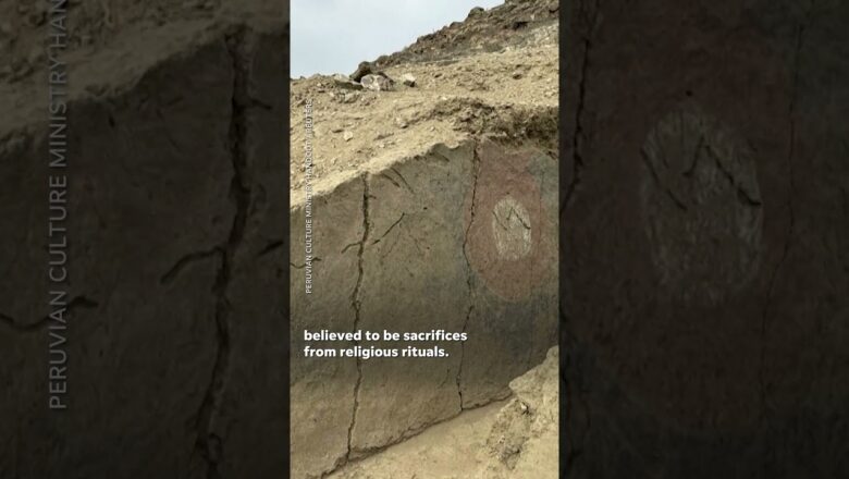 Experts discover 4,000-year-old temple buried under sand in Peru #Shorts