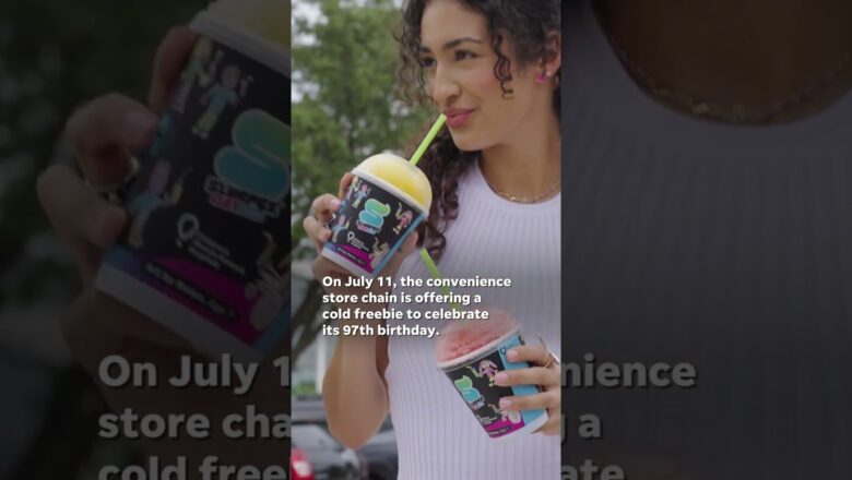 National Slurpee Day: 7-Eleven offers cold freebie for 97th birthday #Shorts