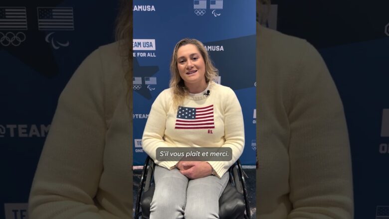 Paris 2024 Paralympian translates helpful French words and phrases #Shorts