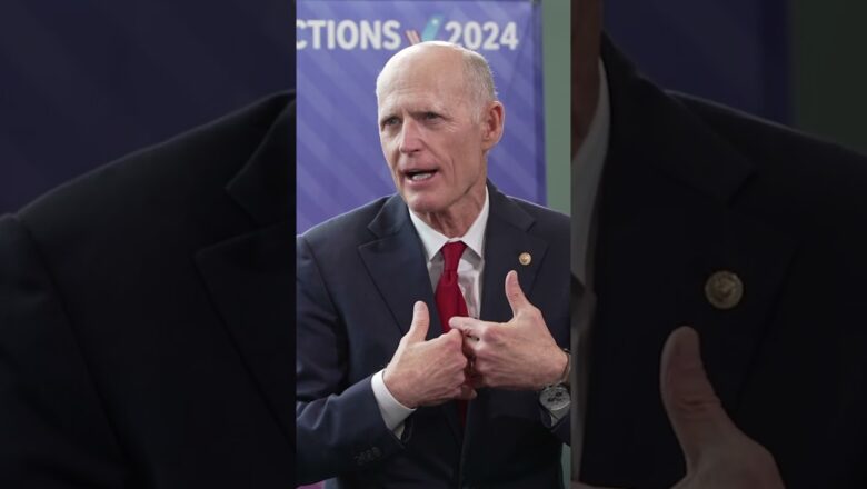 Sen. Rick Scott discuss Donald Trump, bid for conference leader #Shorts