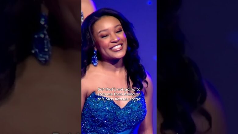 Watch as Miss Kansas calls out abuser in powerful speech #Shorts