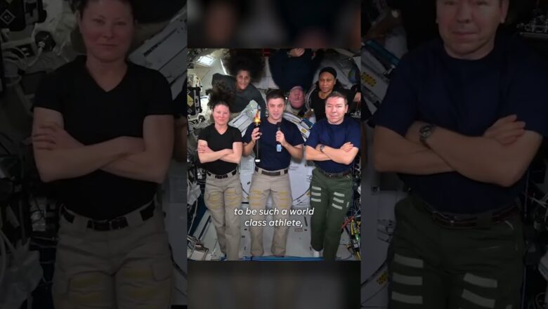 Watch: NASA astronauts compete in Olympic Games in space #Shorts