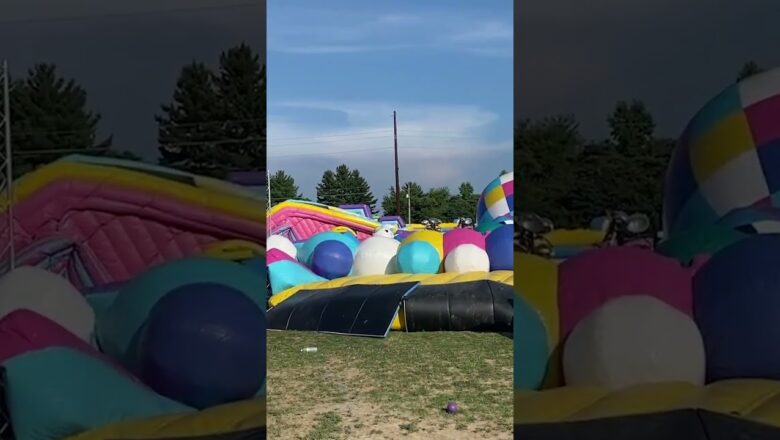 ‘World’s biggest bounce house’ makes its way around the US #Shorts