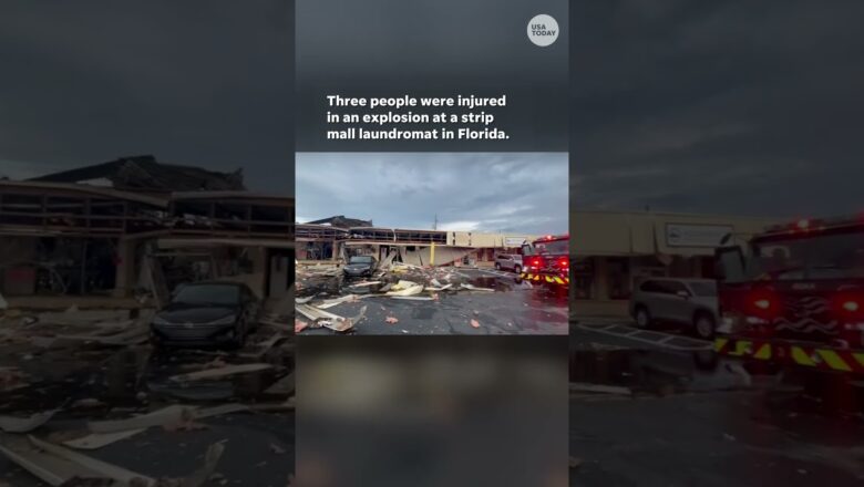 Dramatic video shows explosion at laundromat #Shorts