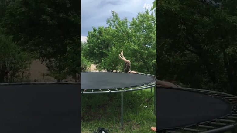 It was definitely the trampoline’s fault  🤸‍♂️ #shorts #trampoline #fail #humor