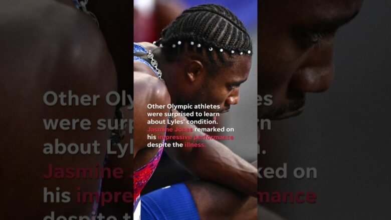 Noah Lyles triumphs with Olympic bronze despite COVID-19 diagnosis #Shorts