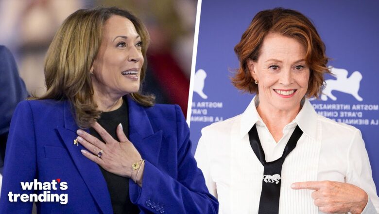 Sigourney Weaver TEARS UP Over Kamala Harris’s RISE & Empowering Women