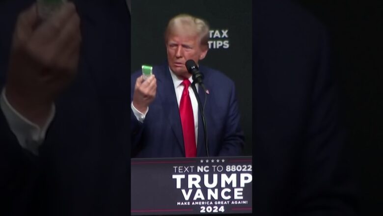 Watch Donald Trump use Tic Tacs to demonstrate inflation #Shorts