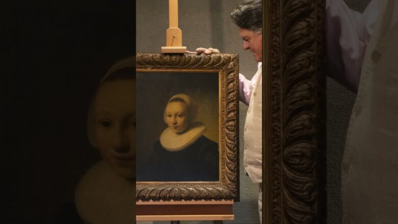 Rembrandt portrait breaks auction record after being found in attic #Shorts