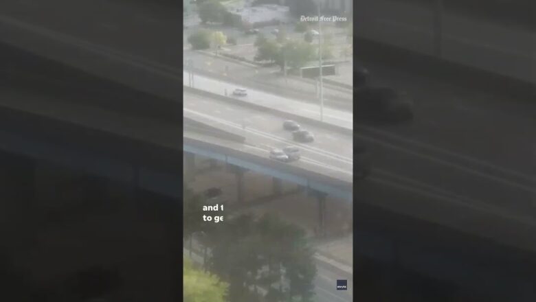 Truck driving wrong way narrowly avoids collision | USA TODAY