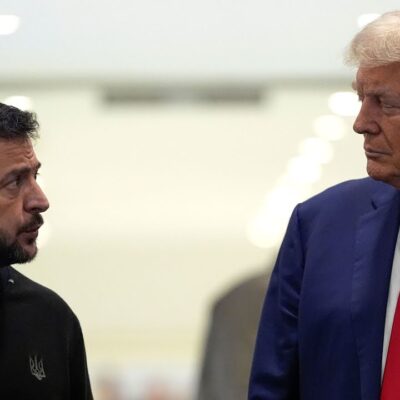 Trump, in a meeting with Zelenskyy,  says he will negotiate deal between Russia and Ukraine