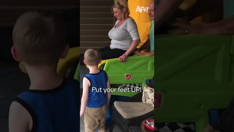 Go Granny Gooooooh, not that far 😅 #afv #fail #funnyvideos