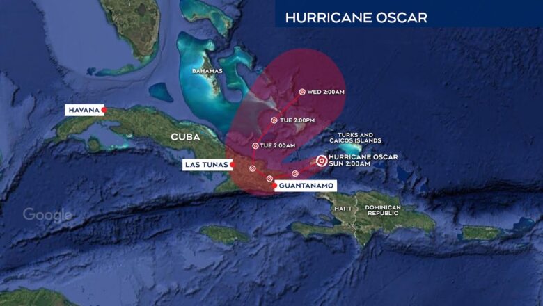 Hurricane Oscar expected to hit Cuba as a Category One storm