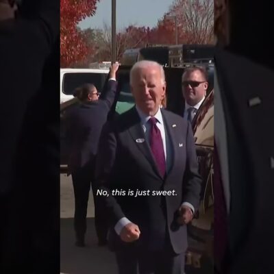 President Joe Biden casts early vote and talks about Trump’s MSG rally #Shorts